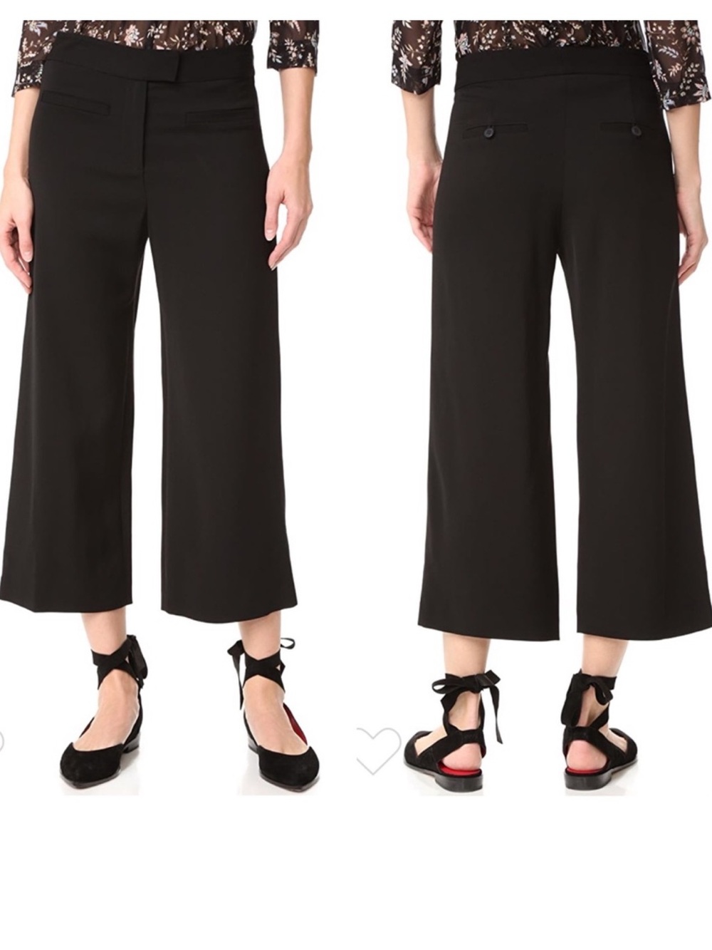 Veronica Beard Wide Leg Crop Pants Size 4